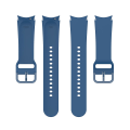 Miniatyrbillede 2 af 4: Silikone urrem til Samung Galaxy Watch4 40mm / 44mm fladt spænde Dark Blue