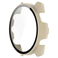 Miniatyrbild 2 av 5: Huamade For Garmin Forerunner 265 Smart Watch Pc case med skärmskydd i härdat glas Ivory White