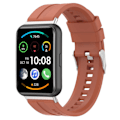 Pikkukuva 2 / 5: Huawei Watch Fit 2 -pikakiinnityksellä varustettu silikoniranneke, urheiluranneke 20 mm:n soljellisella rannekkeella Brown
