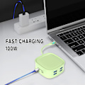 Miniatyrbild 4 av 5: Usb C Hub Multiport Adapter, 10-i-1 med 4K Hdmi Rj45 Ethernet Usb3.0 100W Pd (Rosa)