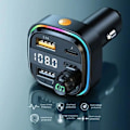 Pikkukuva 5 / 5: Bluetooth FM-lähetin Auton Paketti Kaksois-USB Auton Latauslaitteella - Langaton Äänensovitin, Handsfree-Puhelut Ja FM-Radio
