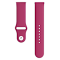 Miniatyrbillede 2 af 4: Til Samsung Galaxy Watch Active2 Bluetooth Version 40mm Smart Watch Solid Color Silikonur Wine Red