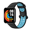 Miniatyrbilde 2 av 5: Dualfarget pustende klokkebånd myk silikonrem for Xiaomi Redmi Watch 2 D Other Xiaomi Models