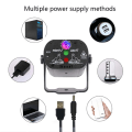 Pikkukuva 5 / 5: MN-R60 USB -ladattava mini-ääniaktivoitu laservalo joulun kodin viihde-salama LED-laserilmakehän valolavavalo