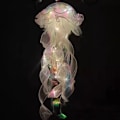 Miniatyrbillede 1 af 3: Jellyfish Lille Nattelys Realistisk Soveværelse Lys Lampe DIY til Værelse Dekoration White