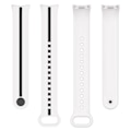 Miniatyrbilde 4 av 5: Myk silikonklokkebånd for Xiaomi Smart Band 8 tofarget justerbar håndleddsstropp med spenne/gul F Xiaomi Smart Band 8