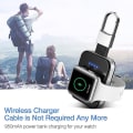 Miniatyrbillede 2 af 5: Bærbar trådløs oplader til Apple Watch, ekstern powerbank med nøglering, uroplader til erhvervslivet, rejser, sort(bejoey)