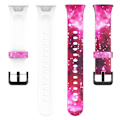 Miniatyrbilde 5 av 5: For Xiaomi Mi Band 7 Pro Sport Band Soft Silicone Pattern Printing Replacement Wristband, Standard Size Starry Sky