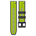 Miniatyrbillede 4 af 5: Til Garmin Descent G1/Fenix 7/Fenix 6 Pro/Fenix 5 Plus Dual Color Silikonurrem Smart Watch Rem 22mm Lime Blue