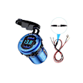 Pikkukuva 1 / 5: Usb-pistorasia, kaksoisnopea lataus 3.0 Usb-autonlaturi 36w Usb-virtapistorasia Blue