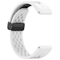 Miniatyrbilde 1 av 5: Pustematerial Rem med Spenne 20mm Silikon Rem for Garmin Fenix 7s/instinct 2s/fenix 6s/6s Pro White