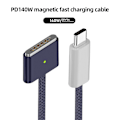 Pikkukuva 2 / 5: Sopii MacBookPro-laturikaapeliin 140W Pikalataus Type-C - Magsafe3-kaapeli Midnight Blue