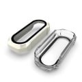 Miniatyrbild 4 av 5: För Mi-Band 8 PC Screen Protector Tempered Film+ Case All-inclusive Bumper-Shell Pine Needle Green