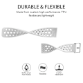 Miniatyrbillede 2 af 2: For FITBIT Versa Åndbar Urrem (Hvid) Til FITBIT Versa White