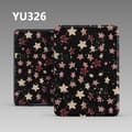 Miniatyrbillede 1 af 3: Etui til Kobo Clara 2E 6 tommer Model N506 – Stjerneformet mønster med håndrem Multicolor