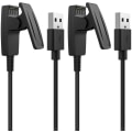 Miniatyrbillede 1 af 5: 2-pak oplader til Garmin Forerunner 235/35/35J/64/230/630/645/645 Music/735XT/Vivomove HR/Approach S20/G10/Lily Watch