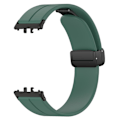 Miniatyrbild 3 av 5: Ersättningsarmband i silikon till Samsung Galaxy Fit3 SM-R390 med vikspänne Dark Green