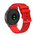 Miniatyrbilde 1 av 5: Rutete mønster 22mm stropper silikon klokkebånd for Samsung Gear S3 / Huami Amazfit Pace Red