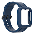 Miniatyrbillede 1 af 5: Passer til Redmi 1/Mi Watch Lite/Redmi 2/Mi Watch2 Lite Monokrom Silikon Integreret Urrem Midnight Blue