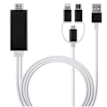 Miniatyrbillede 1 af 2: 3-i-1 Usb-c/micro Usb/belysning til HDMI-adapterkabel