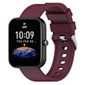 Pikkukuva 1 / 4: Silikoniranneke Amazfit Bip 3:lle Wine Red
