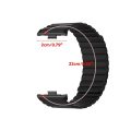 Miniatyrbild 3 av 5: Silikonögla för MiBand 8 Pro Smartwatch Fashion armband magnetiskt armband Black