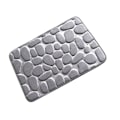 Miniatyrbild 1 av 5: Badrumsmatta Halkfria mattor i handfat Badkar Sidogolv Matta Duschrum Dörrmatta Memory Foam Pad Kullersten präglad grey 50*80cm