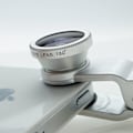 Miniatyrbillede 3 af 5: Universal 3 i 1 mobiltelefon kamera linsesæt til smartphones inklusive - Fish Eye linse / 2 i 1 makro linse & vidvinkel linse/universal klip/bærepose silver