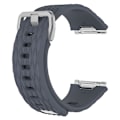 Pikkukuva 2 / 4: For Fitbit Ionic Dragon Scale Texture Silicone Watch Band with Buckle, Size:S(White) S Blue Grey