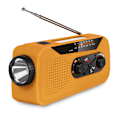 Miniatyrbillede 1 af 5: Nødradio AM/FM/NOAA Vejrradio, med Lommelygte SOS Alarm (Orange)