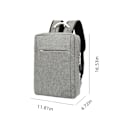 Miniatyrbillede 3 af 5: Rejsetaske til bærbar computer, Business Slim Durable Laptops Rygsæk med USB-opladningsport, Vandtæt taske gaver 16 tommer bærbar computer