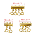 Miniatyrbild 4 av 5: Fjäderspänne i rostfritt stål Hummerspännen Anslutningar Glidrörslås Distansspänne Multi Magnetisk 4 layer Gold