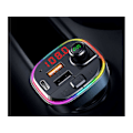 Miniatyrbilde 2 av 5: Bluetooth FM-sender for bil med QC3.0 hurtiglader & USB-C PD 18W & 7 LED bilradio Bluetooth-adapter