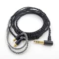 Ersättningsljudkabel för Audio-technica Ath-ls50 E40 E70 Ckr100 Cks1100 (a2dc-kontakt) Black