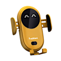 Miniatyrbilde 1 av 5: Automatisk bil trådløs lader Biltelefonholder Auto trådløs ladebrakett Intelligent infrarød sensor Yellow