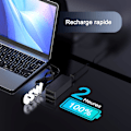 Miniatyrbilde 5 av 5: Lader for Lenovo 65W USB C ThinkPad X1 Carbon T14 T15 T480 T490 T580 T590 Adapter