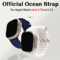 Miniatyrbilde 2 av 5: Ocean Armbånd For Apple Watch Band 44mm 40mm 45mm 41mm 49mm 42mm 38mm Smartwatch Silikonrem Iwatch Ultra Series 7 6 3 Se 8 38 40 41mm pink Sand-Mist Blue