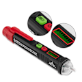 Miniatyrbillede 1 af 3: berøringsfri spændingsdetektor, spændingstester med dobbelt følsomhed 12v/48v-1000v, lcd-skærm, live/neutral ledningstest, lommelygte, lyd