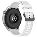 Pikkukuva 1 / 5: Huawei Watch GT 4 / Garmin Venu 2 -älykellolle 22 mm:n pehmeä silikoniranneke White