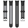Pikkukuva 2 / 5: Kaksiväriset säädettävät rannekkeet silikoniset rannekkeet Xiaomi Smart Band 8:lle Black Grey