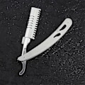 Miniatyrbillede 2 af 3: Mænds barberknive Dobbeltblade skægbarbermaskine i rustfrit stål Barberbarberkniv Mand Foldebarberkniv Udskiftelig barberkniv skægskraber
