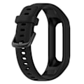 Miniatyrbillede 4 af 5: For Garmin Vivosmart 5 Anti-scratch silikone urrem med beskyttende etui håndledsrem Black, Black A Garmin Vivosmart 5