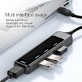 Pikkukuva 2 / 3: Usb-keskitin, moniporttisovitin, 5 in 1 Usb Tf/Sd -sovitin, musta