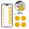Miniatyrbilde 1 av 3: Anti-tapps-enhet Smart alarmposisjonering 5.0 Bluetooth Gul