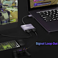 Miniatyrbillede 4 af 5: 4K 1080P HDMI-kompatibel til USB 3.0 video lyd loop out høj klarhed 1080P60 Capture Card Adapter