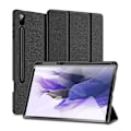 Pikkukuva 1 / 5: Kotelo Samsung Galaxy Tab S8 Plus / Tab S7 Fe: Ultraohut Smart-nahkakotelo kynäpidikkeellä ja automaattisella