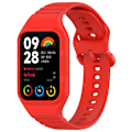 Pikkukuva 1 / 5: Xiaomi Smart Band 8 Pro -rannekke, helposti säädettävä, joustava silikoniranneke Red