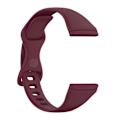 Miniatyrbillede 4 af 4: Til Fitbit Versa 4 / Versa 3 / Sense TPU-urrem L Wine Red
