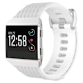 Miniatyrbillede 4 af 4: For Fitbit Ionic Dragon Scale Texture Silikonurrem med Spænde, Størrelse:S(Hvid) S White