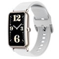 Miniatyrbilde 3 av 4: For Huawei Watch Fit mini/Talkband B3/Talkband B6 Myk Watch Band 16mm Rem White, White J Huawei Watch Fit mini